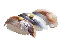 光り物三種盛り