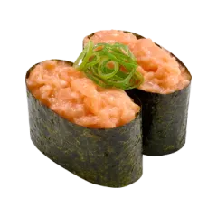サーモンたたき軍艦