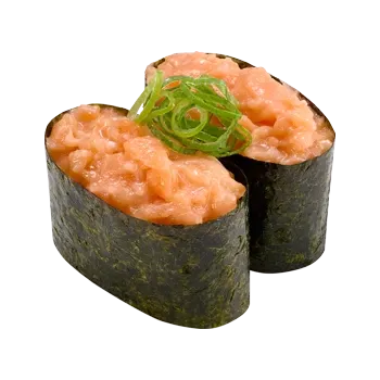 サーモンたたき軍艦